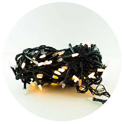 Новорічна світлодіодна гірлянда 100 WW-3 теплий білий 100Led LS-006594