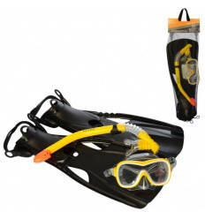 Набір для плавання 55658, ласти-розмір M(24-26см), трубка, маска LS-007214