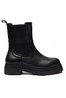 Женские черные кожаные ботинки Magnolya 39