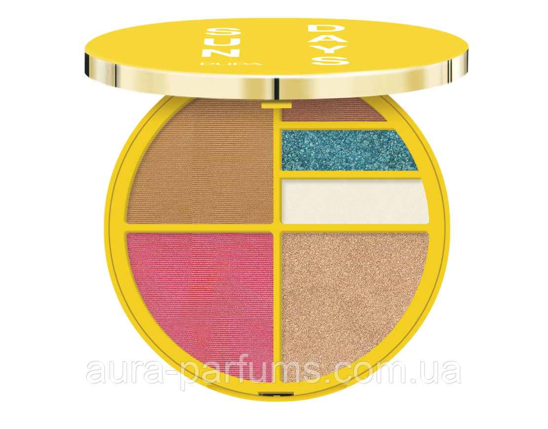 Палітра для обличчя та очей Pupa Sun Days Face & Eyes Waterproof Palette