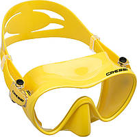 Маска Cressi F1 Frameless для плавания, желтая