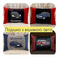 Автомобильные подушки с вышивкой логотипа, автоаксессуары в авто