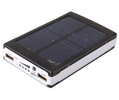 Power Bank 10000 mAh на сонячних батареях + Solar + Led панелі LS-001218, фото 1
