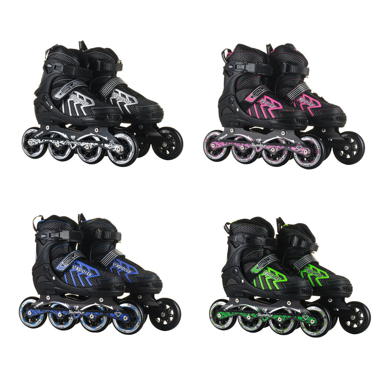 Розсувні ролики Sport , Колеса PU 76мм (31-34) 6005 LS-012784, фото 1