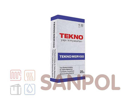 Проникаюча гідроізоляційна суміш Teknomer 100, фото 1