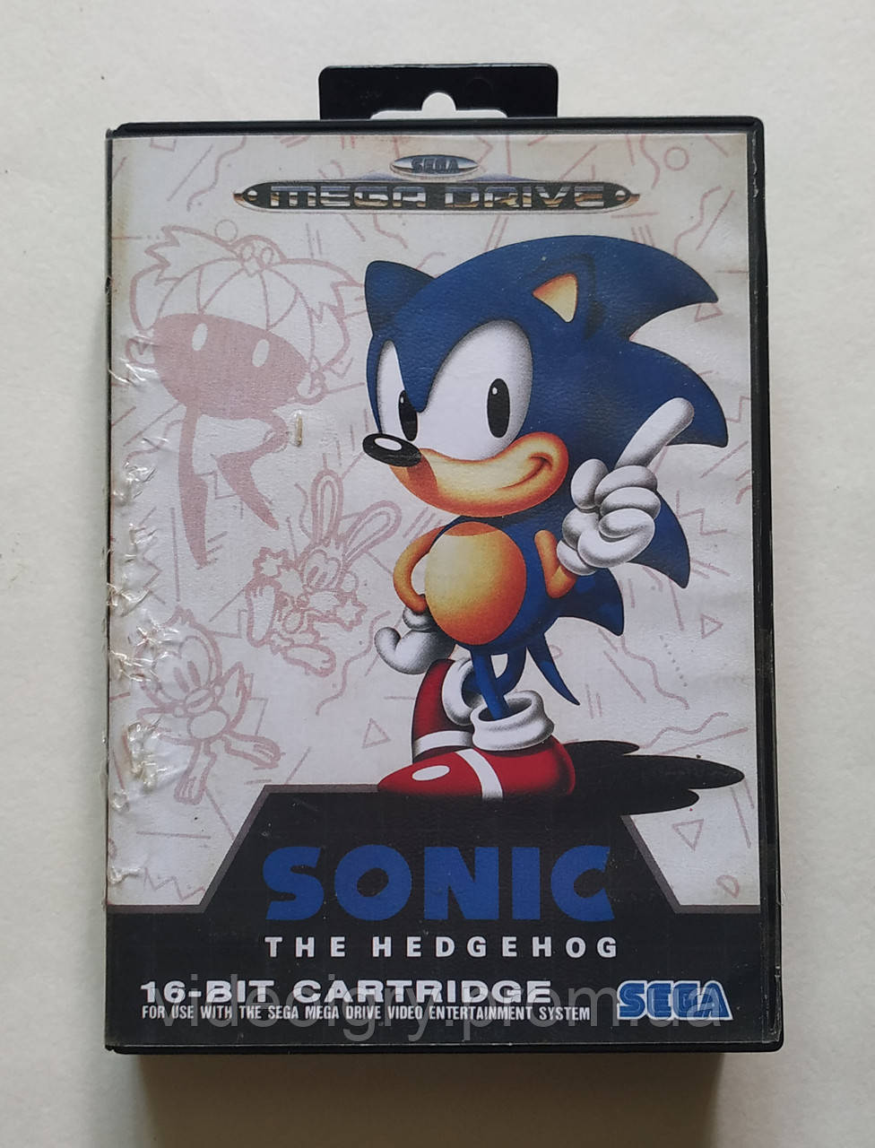 Sonic The Hedgehog Sega Mega Drive 16-bit cartridge (оригинал) V1 - фото 1 - id-p1358853463