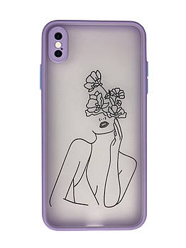 Чохол Протиударний для iPhone Xs Max (11) Girlflowers дівчина квіти