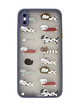 Чохол Протиударний для iPhone Xs Max (04) Cats коти