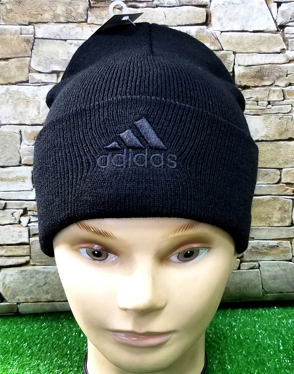 Шапка лопата стильна із закотом Adidas Originals