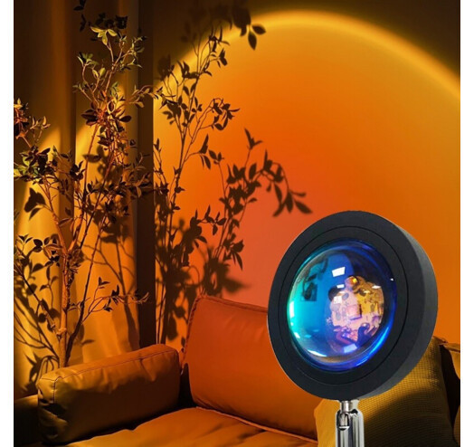 Лампа LED для селфі ефект сонця (23см) Sunset Lamp LS-010328