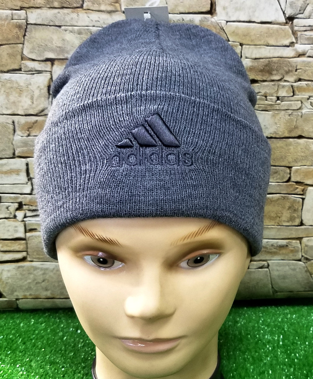 Шапка лопата стильна із закотом Adidas Originals