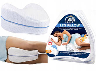 Ортопедична подушка для ніг CONTOUR LEG PILLOW Білий LS-009691