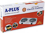 Електроплита плита спіральна 2000 Вт А-Плюс електрокартка/ піч, фото 5
