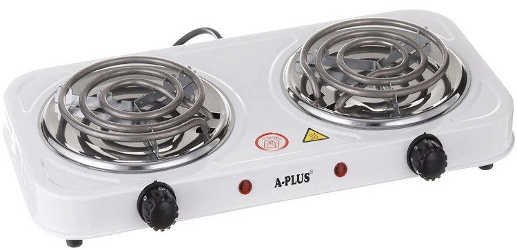 Електроплита плита спіральна 2000 Вт А-Плюс електрокартка/ піч, фото 1