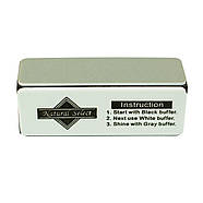 Баф для манікюру шліфування 4х-сторонній Чорно-білий м'який манікюрний бафік полірувальник для нігтів, фото 2