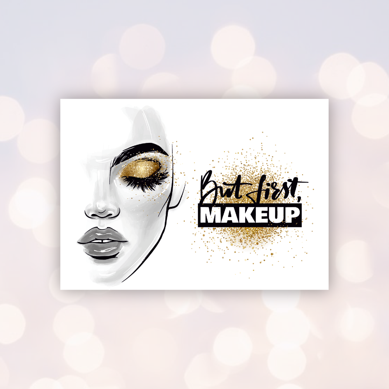 Листівка beauty and makeup 70х100, макет 1