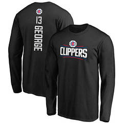 Лонгслив Лос Анджелес Кліпперс Джордж 13 Clippers George тренувальна футболка з довгим рукавом