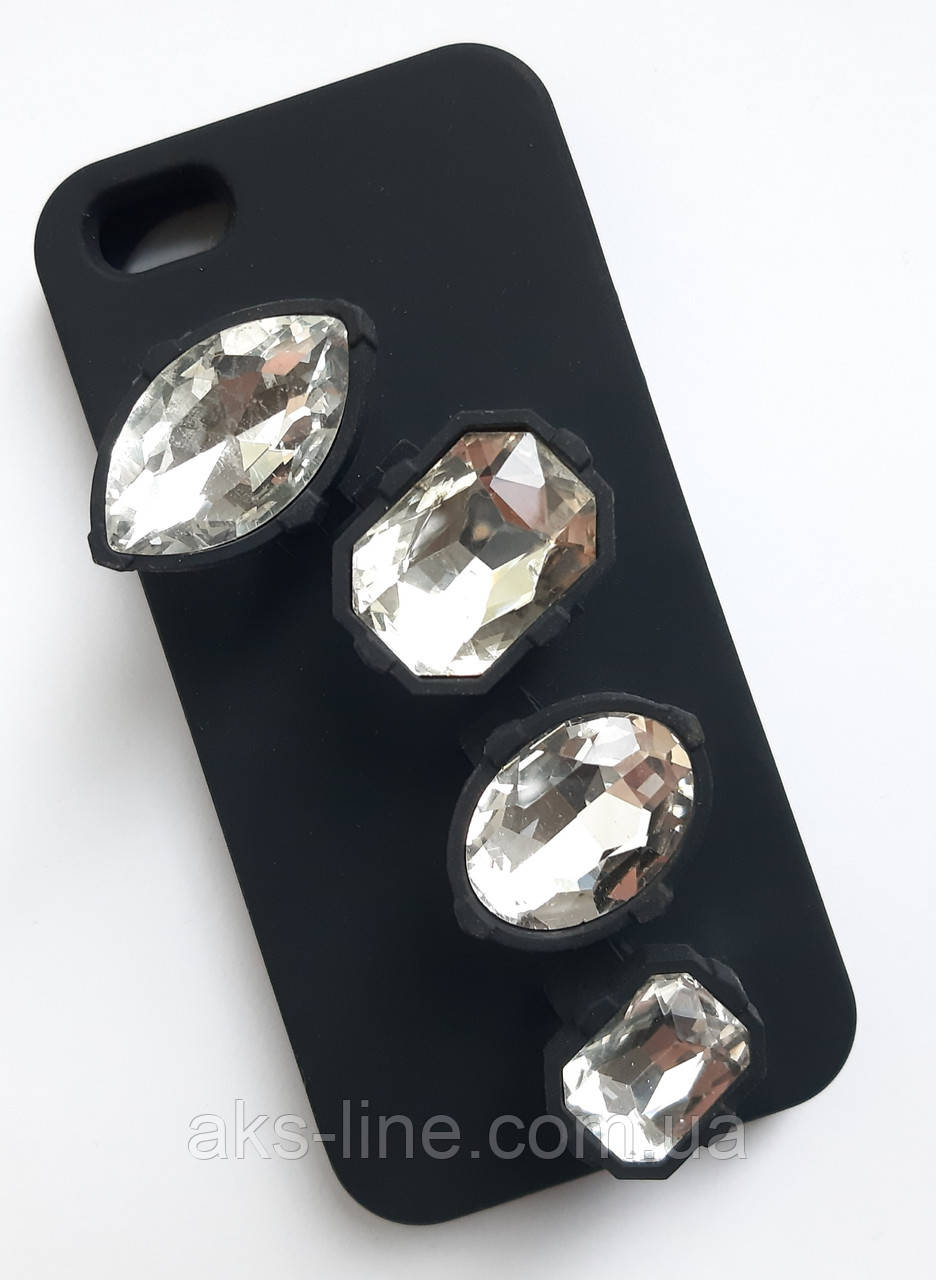 Силікон  iPhone 5S/SE з камінцями