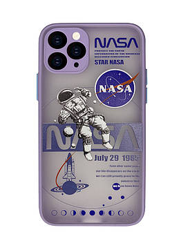 Чохол Протиударний для iPhone 12 Pro (12) Nasa Lilac наса ліловий