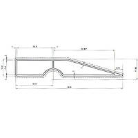 Правило трапециевидное 100 см INTERTOOL MT-2210