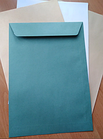 Конверт-пакет для документов формата А 4. Упаковка 10 шт. Цвета на выбор. Зеленый