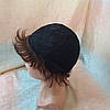 Перуки з натуральних волосся короткий шоколадний 1703 - 4, фото 8