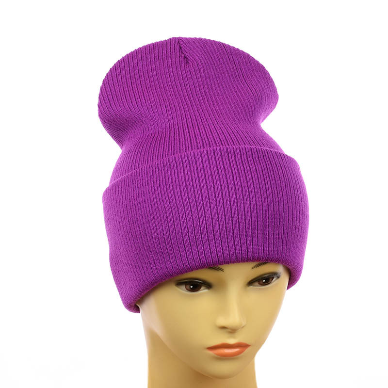 Шапка-лопата з широким вiдворотом "Нітіка" лвандовий