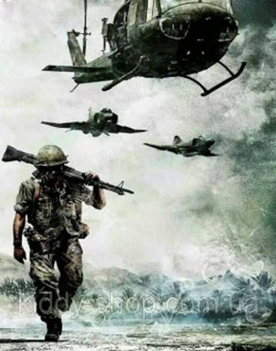 Алмазна вишивка. Картина на підрамнику "Бойова тривога" , розмір 40х50, фото 1