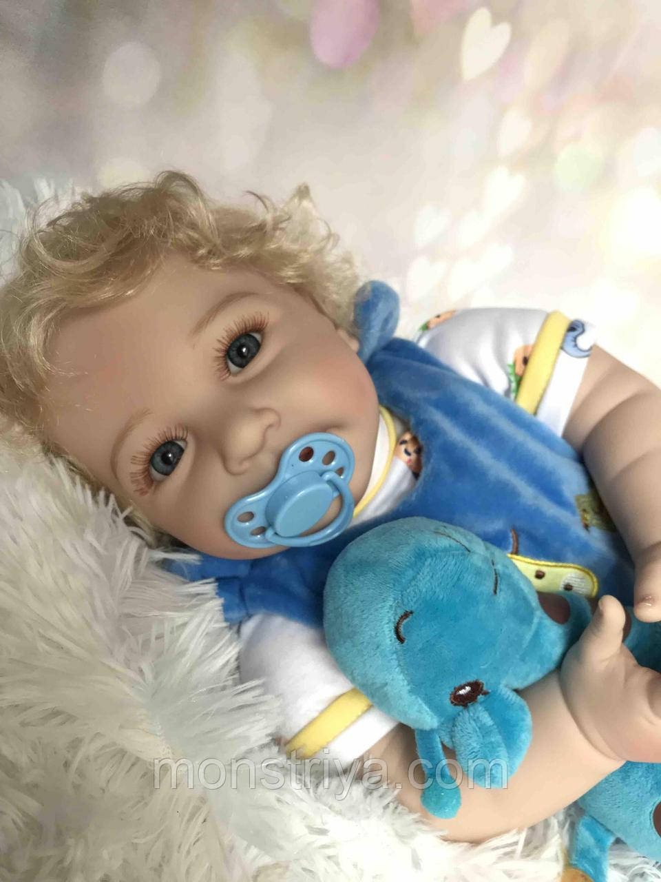 Лялька реборн хлопчик повністю з вініл-силікона/Кукла,пупс reborn