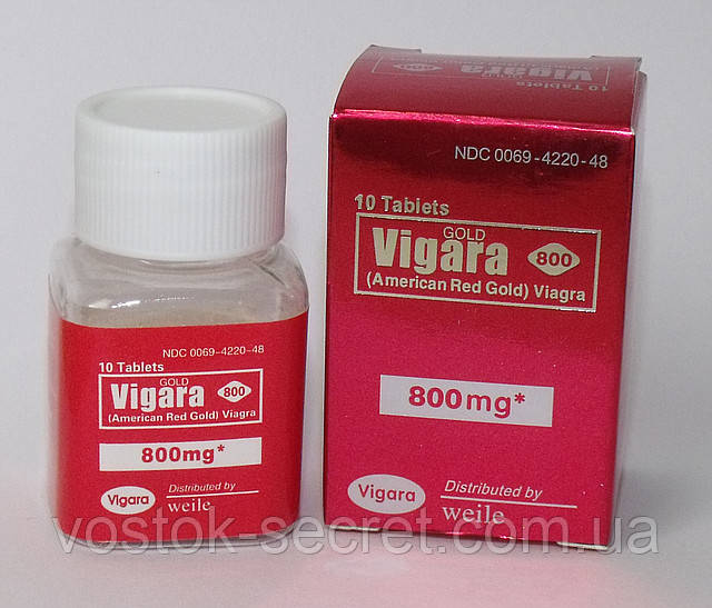 Препарат для потенції Gold Vigara 800, 10 таблеток