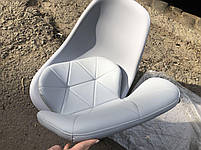 Стілець поворотний на хромованій круглій опорі Nik CH-BASE сірий 35, дизайн Charles and Ray Eames, фото 4