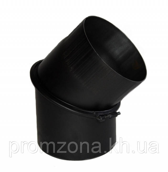 Димохідне коліно KAISER PIPES 45° універсальне регульоване (2 мм) Ø160