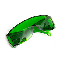 Оригінал! Очки зеленые усиливающие защитные для лазерного гравера 1250нм OD4+ | T2TV.com.ua