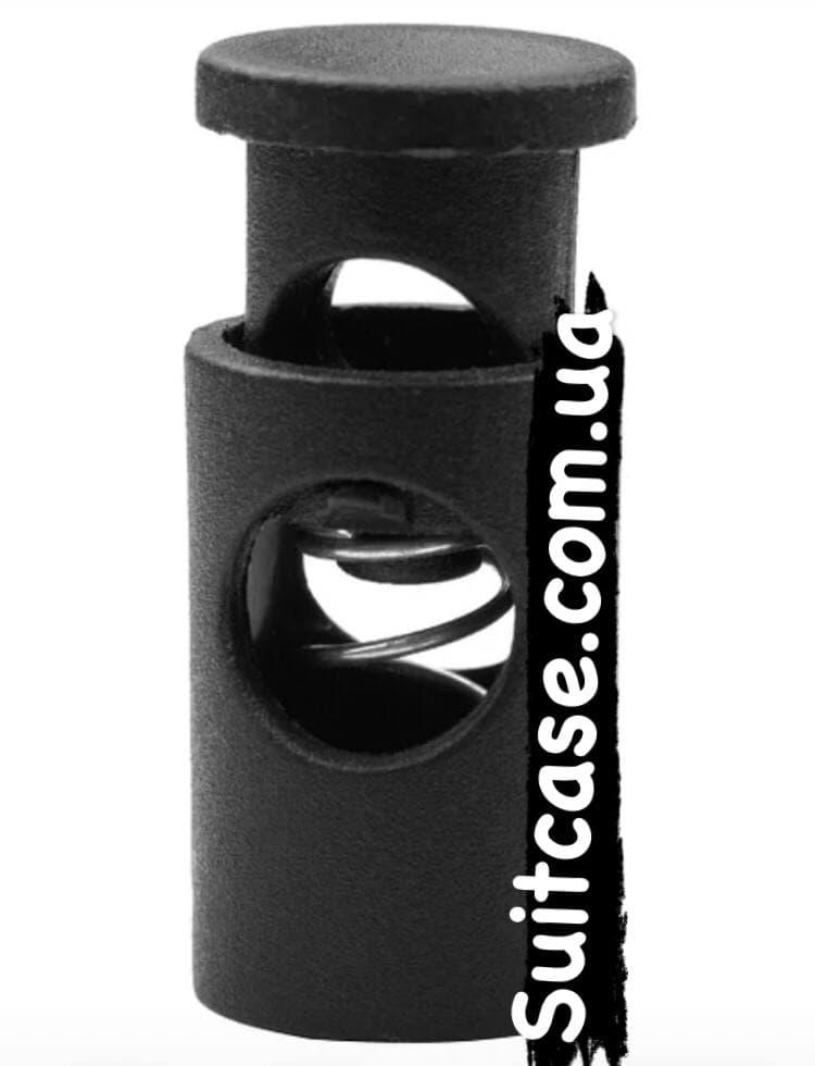 Фіксатор шнура/пластик/одиничний/чорний/1322