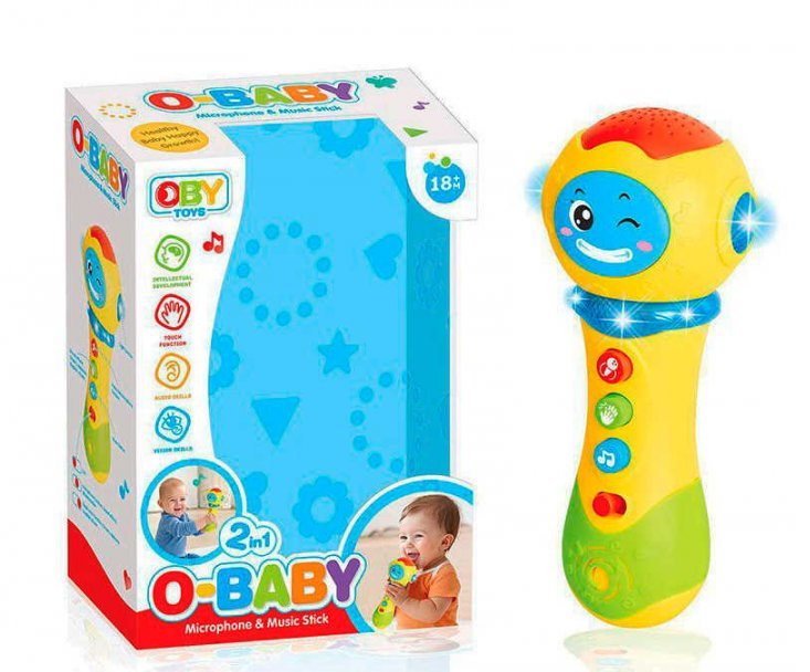 Дитячий мікрофон, мікрофон для малюків, світло, звук, в коробці, 5308