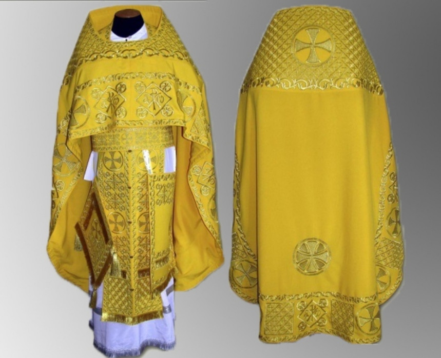 Одяг для священнка архієрея купити з вишивкою на оксамиті