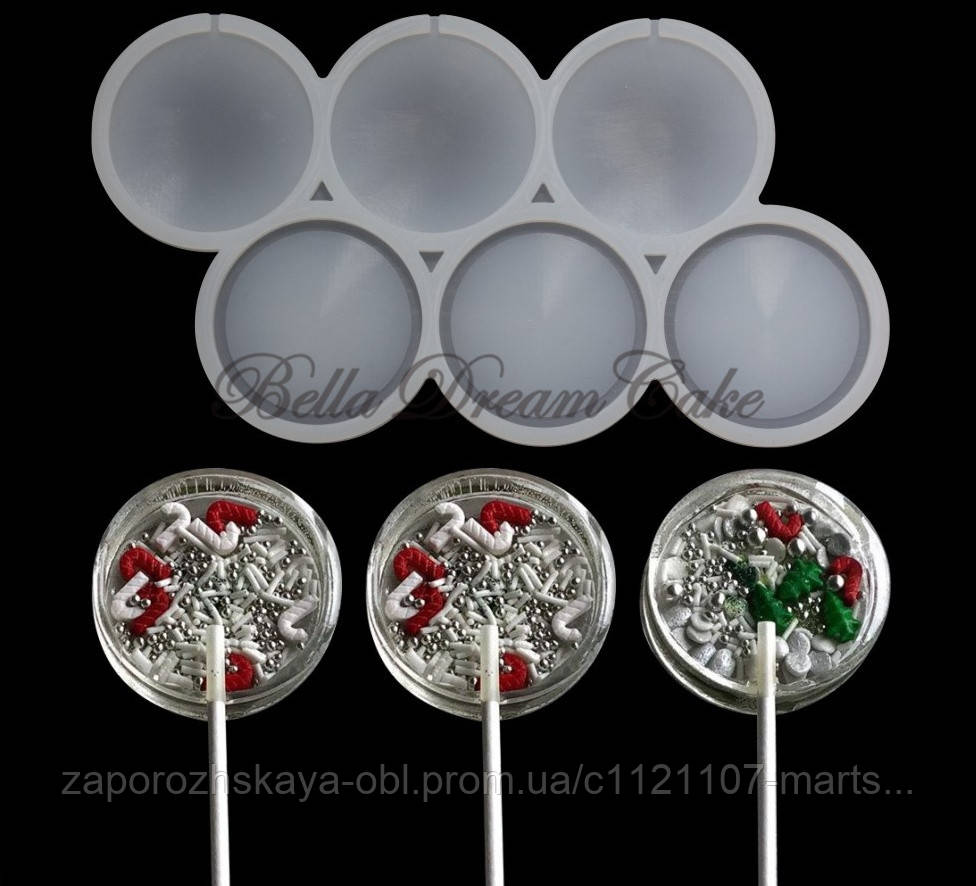 Силіконовий Молд для карамелі та ін "Круги однакові"оптом, фото 1