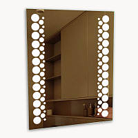 Зеркало с LED подсветкой в ванную (60х80 cм) D14-K