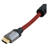 Кабель HDMI – HDMI, 10 метрів, v1,4b, 28 AWG, Gold, Nylon, 2xFerrites – ExtraDigital, фото 2