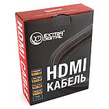 Кабель HDMI – HDMI, 5 метрів, v2.0, 28 AWG, Gold, Nylon, 2xFerrites – ExtraDigital, фото 4