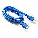 Кабель USB 3.0 AM / micro USB B, 1,5 метра, 28 AWG, Super Speed – ExtraDigital, фото 4