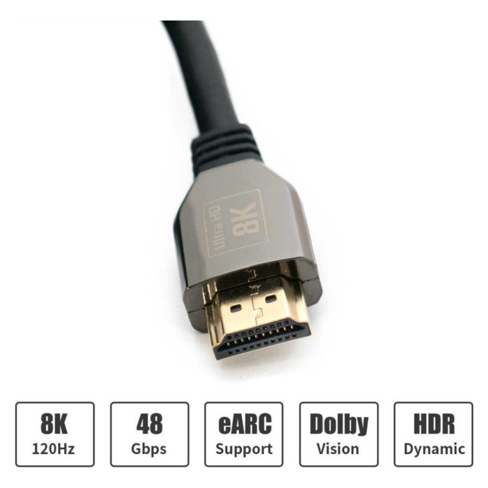 Відео кабель HDMI – HDMI 8K 60HZ 48GB/s (7680x4320 DPI) 1,5 метра – ExtraDigital