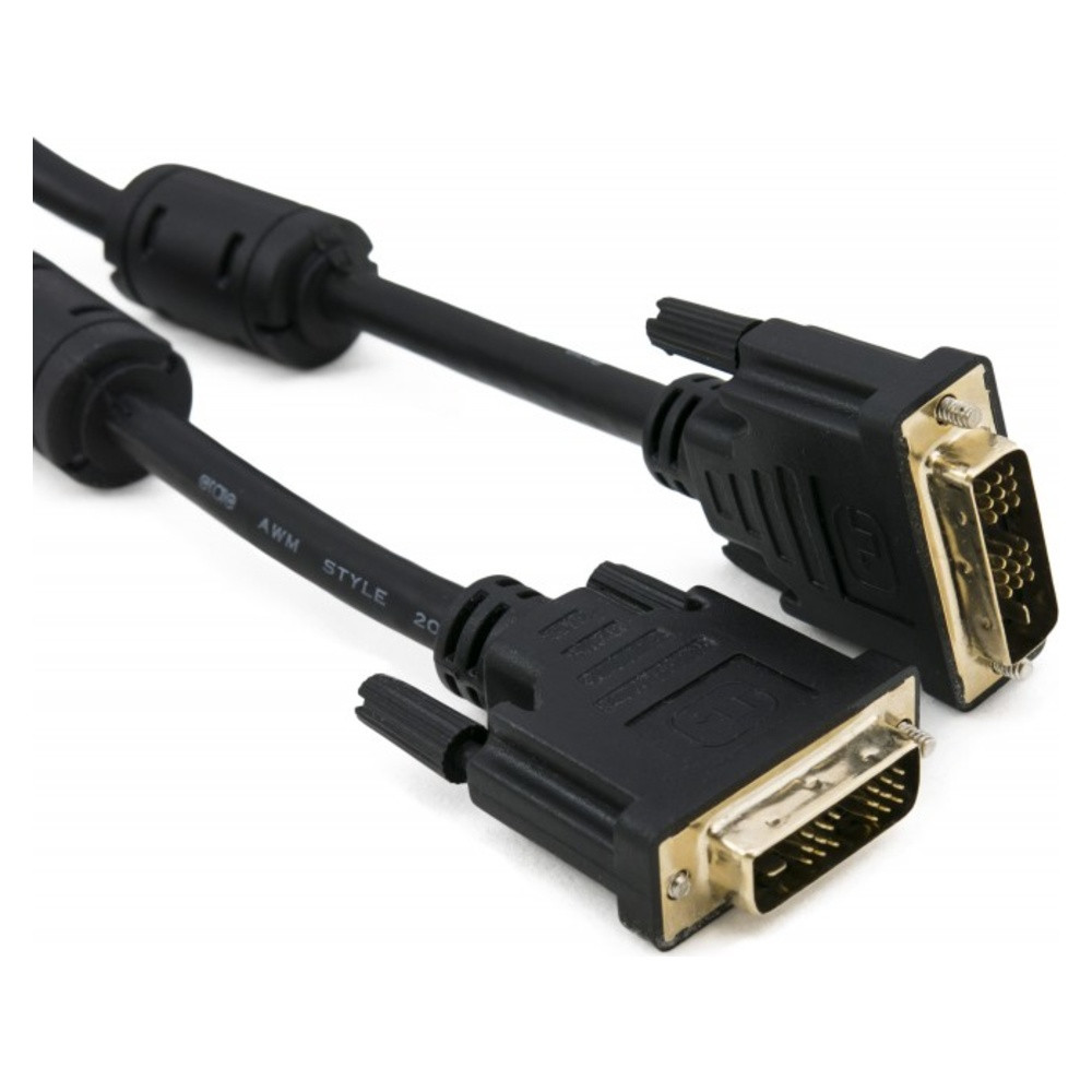 Кабель DVI-D Single Link, 3 метра, 28 AWG, PVC, 2xFerrites – ExtraDigital