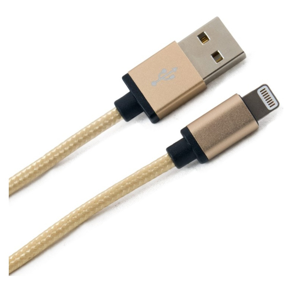 Кабель USB – Lightning iPhone SE, 6, 6S, 7, 7 Plus, 1 метра, Gold – ExtraDigital