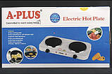 Електропліта А-Plus AP 2000W дискова настільна плита піч плитка, фото 4