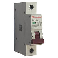 Автоматичний вимикач 1P 20A 4,5 kA 230-400V IP20