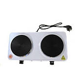 Електропліта Domotec MS-2000 Вт, плита/ піч настільна дискова, фото 3