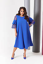 Сукня міді ошатне БАТАЛ, фото 5