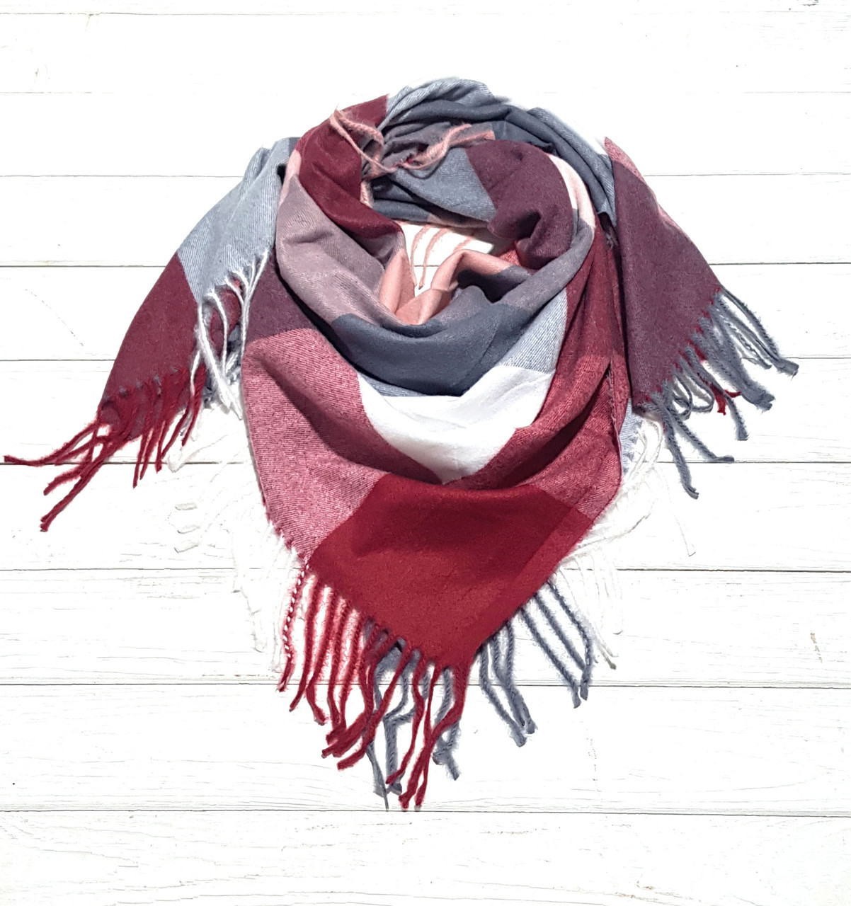 Хустка Мілані 100*105 см, бордовий