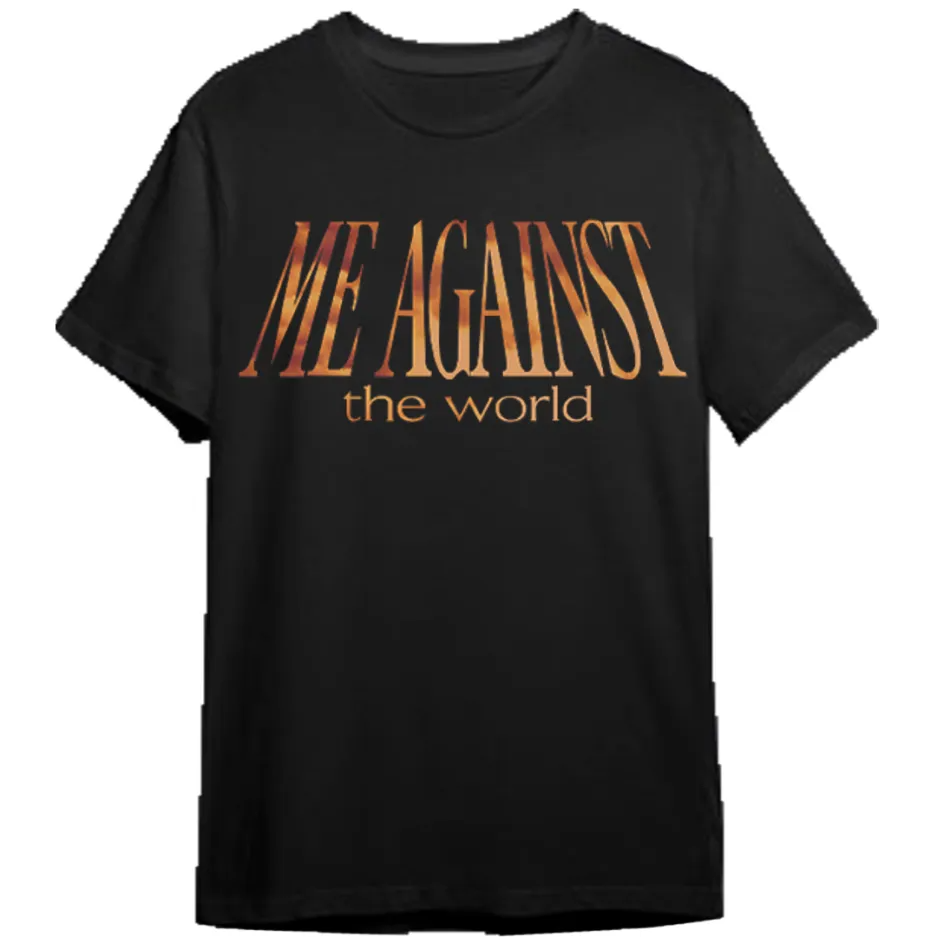 Футболка чорна LOYS Vlone x Tupac ME AGAINST the world XS